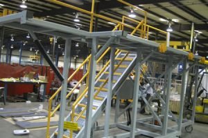 metal platforms and walkways